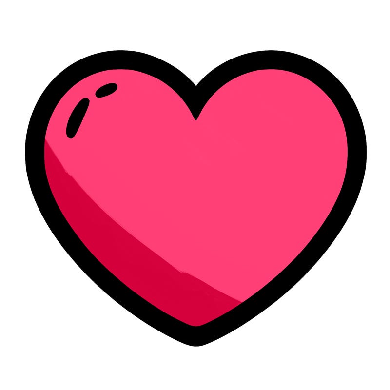 a blank heart