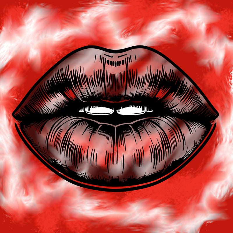 realistic mouth with lips