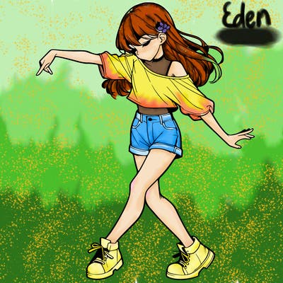 realistic girl danceing