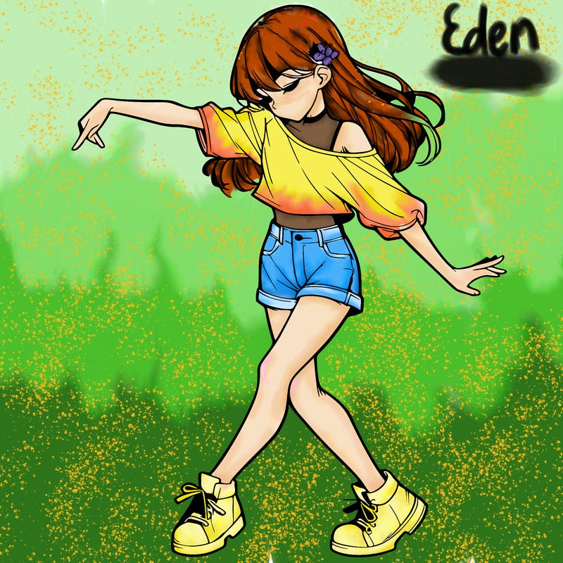 realistic girl danceing