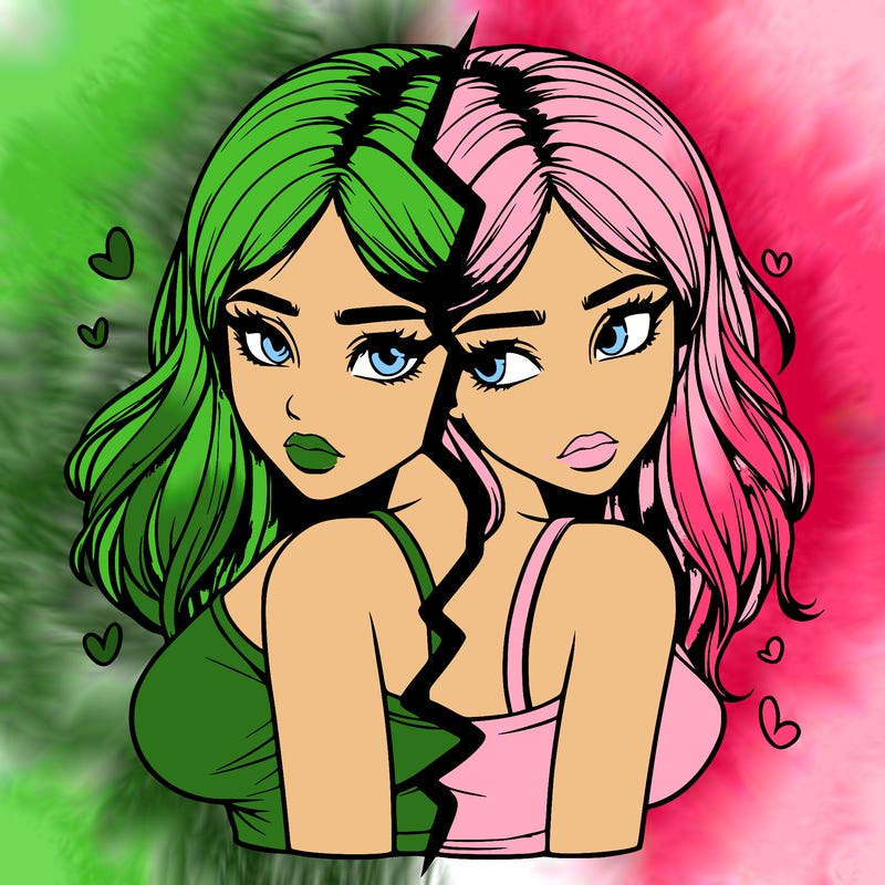 realistic girl split