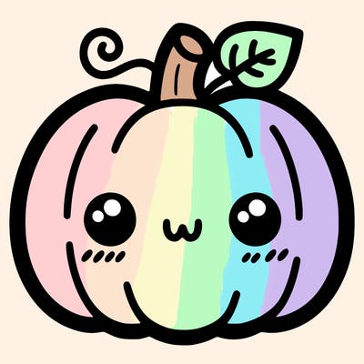 simple halloween pumpkin cute