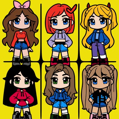 divisions into four girl