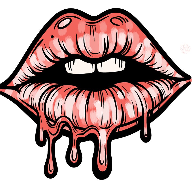 lips that look realistic and drip