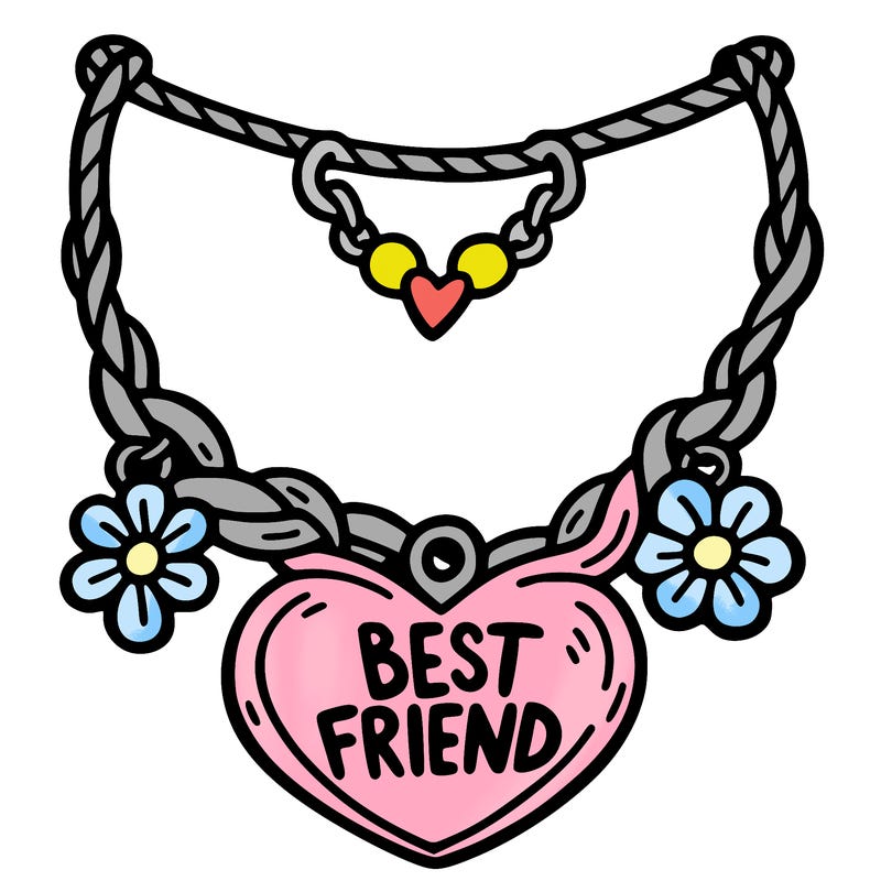 best friend necklace