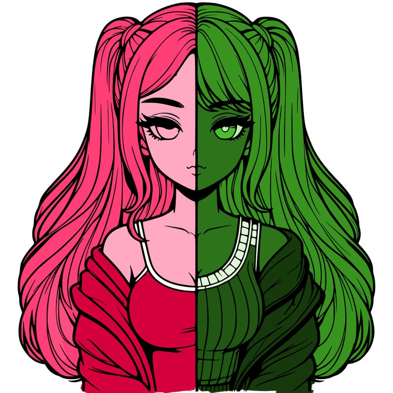 realistic girl split