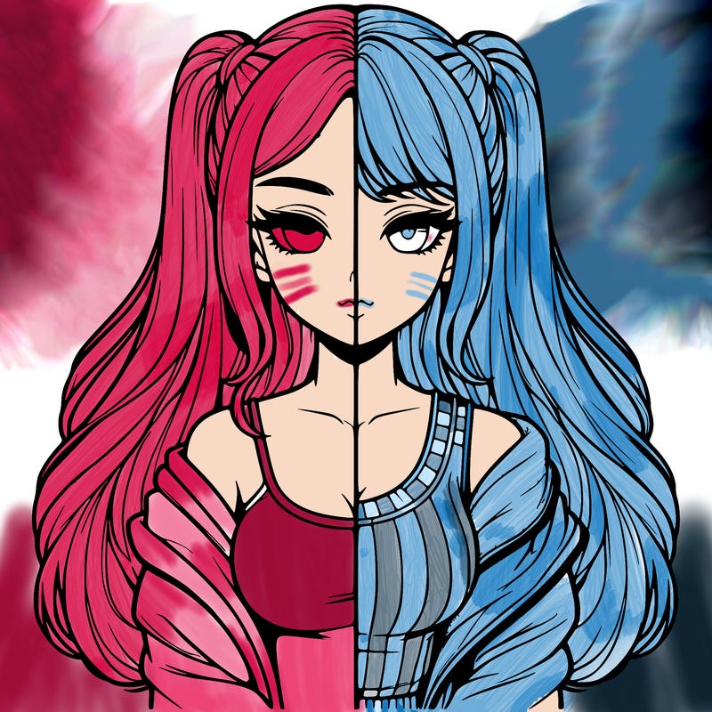 realistic girl split