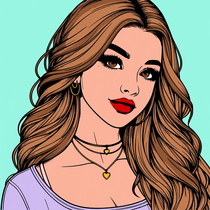 detailed realistic girl