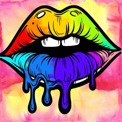 lips that look realistic and drip