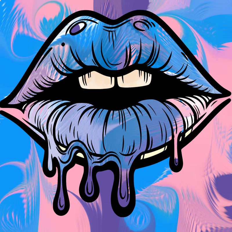 lips that look realistic and drip