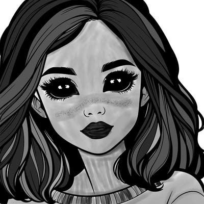 realistic girl whith cute eyes