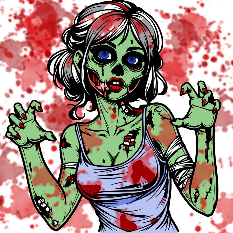 realistic zombie girl