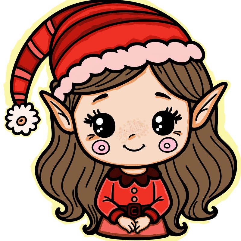 christmas elf girl