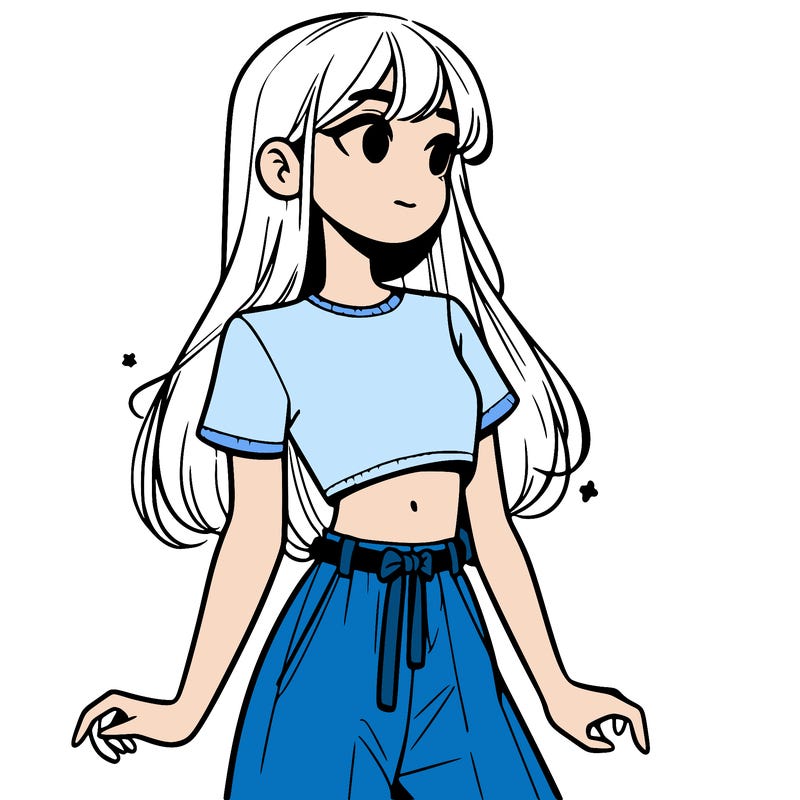 girl in a cute crop top