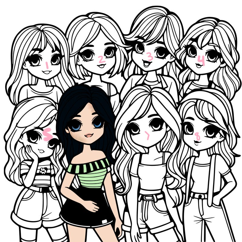 group of girls
