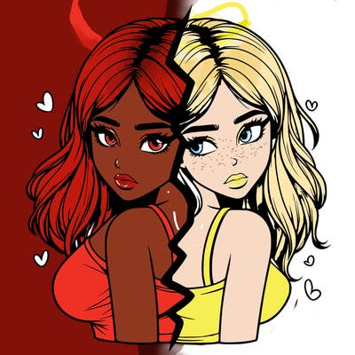 realistic girl split