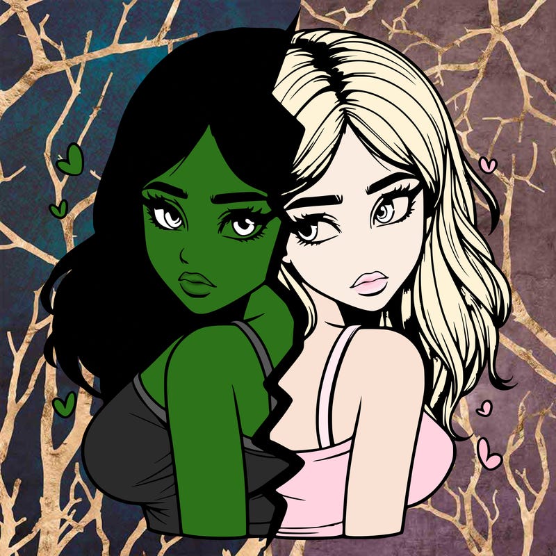 realistic girl split