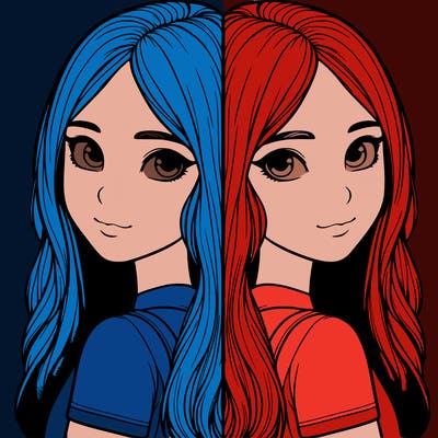 realistic girl split