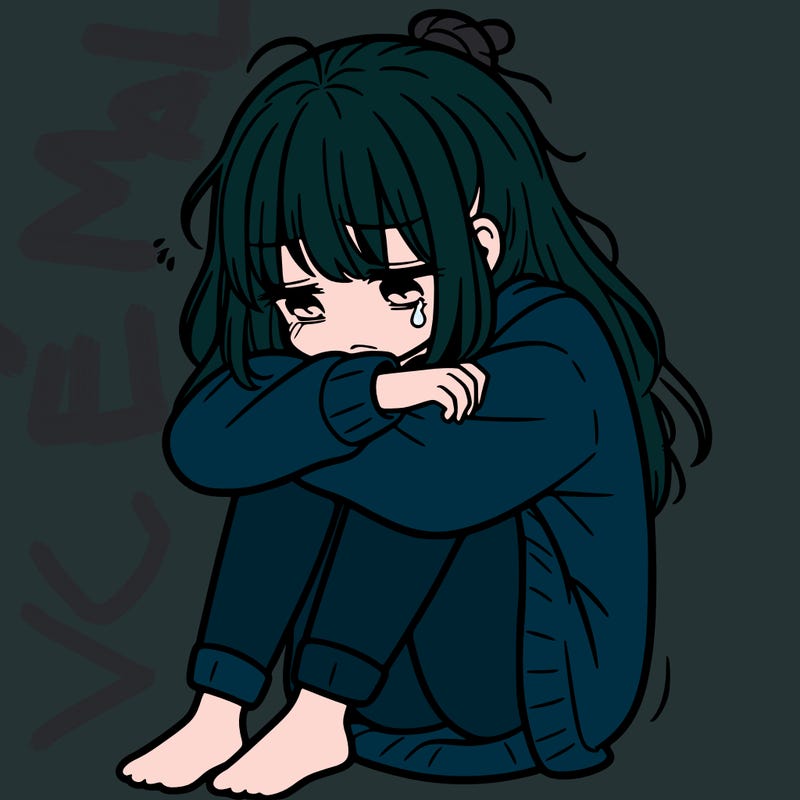 depressed girl