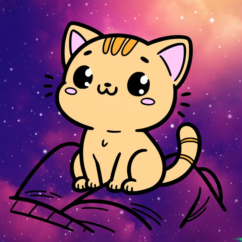 cute cat sitting on persons lap