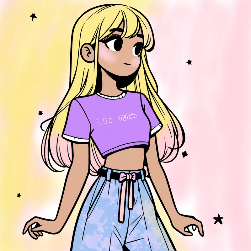 girl in a cute crop top