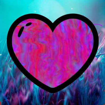 a blank heart