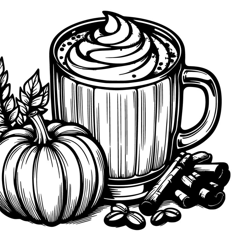 realistic pumpkin spice latte