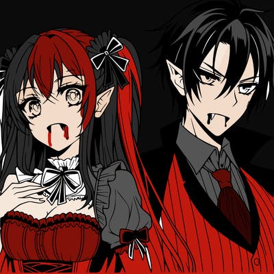 anime vampire couple