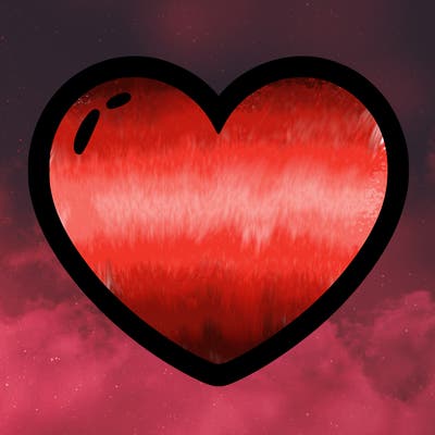 a blank heart