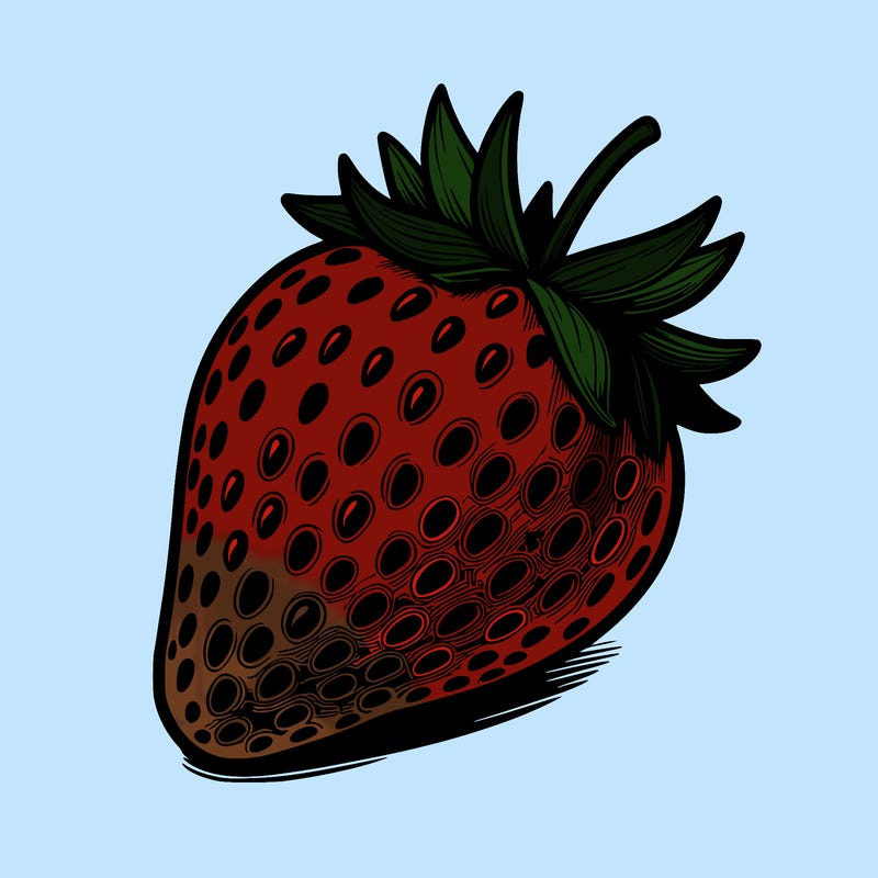 realstic strawberry