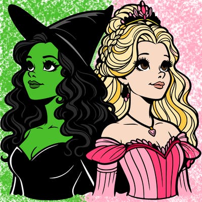 'elphaba and glinda (realistic)