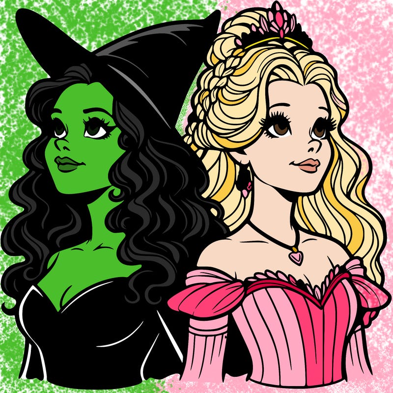 'elphaba and glinda (realistic)