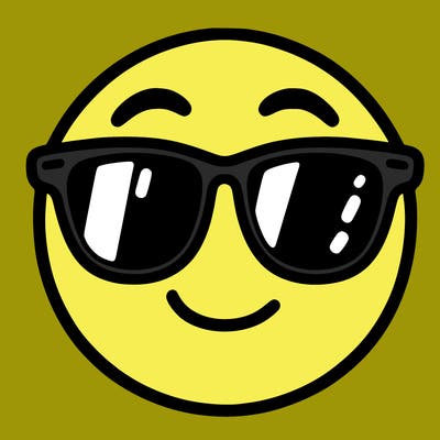 emoji with sunglasses
