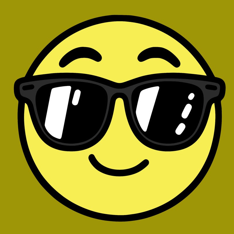 emoji with sunglasses