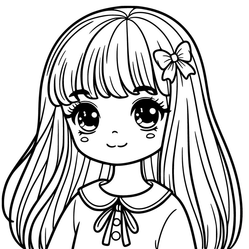 girl with bangs