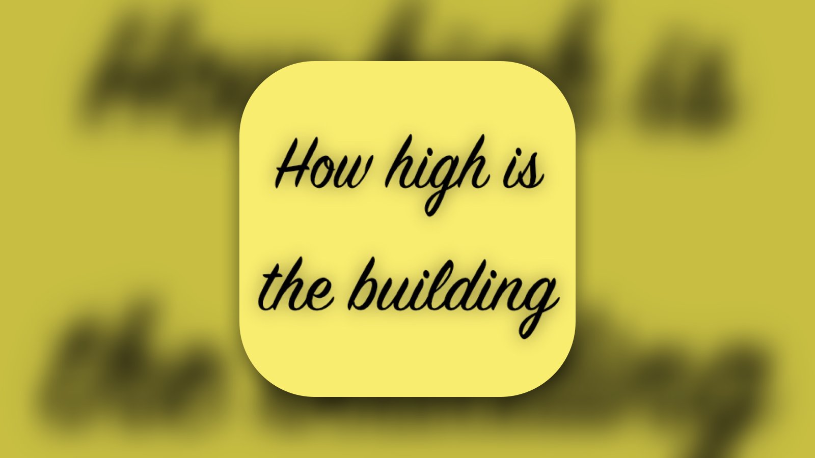 building height - Utilities App | MWM