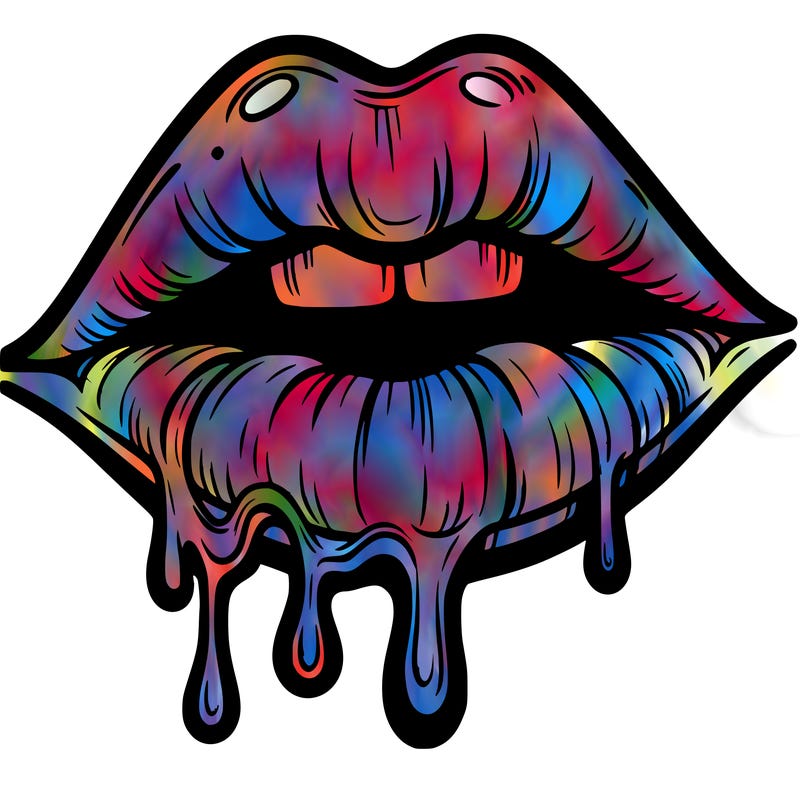 lips that look realistic and drip