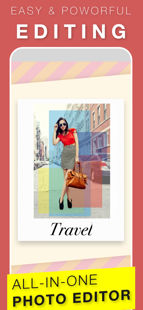Superimpose+:Background Eraser - App screenshot for Superimpose plus highlighting all-in-one photo editing with creative overlays and background eraser tools