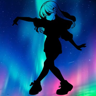 realistic girl danceing