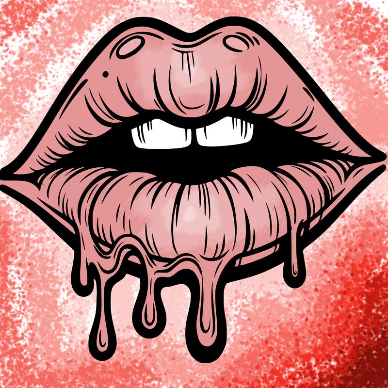 lips that look realistic and drip