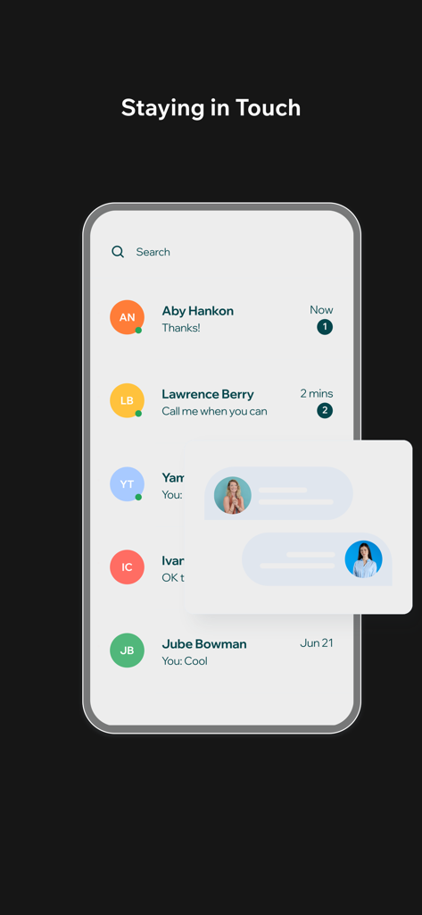 Altitude Connections - Messaging screen of the Altitude Connections app for exclusive networking