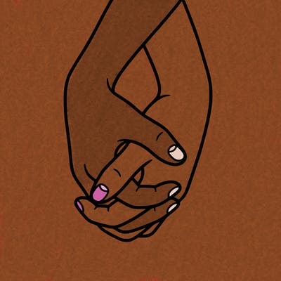 hands in shape of heart