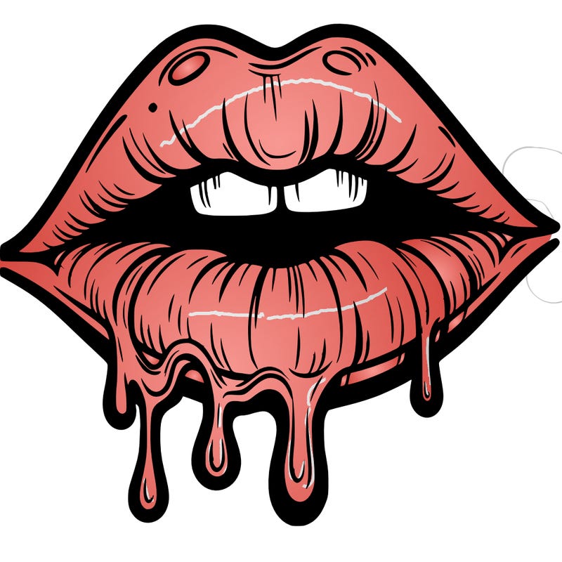 lips that look realistic and drip
