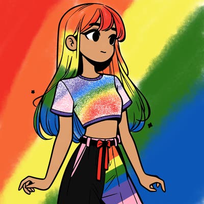 girl in a cute crop top