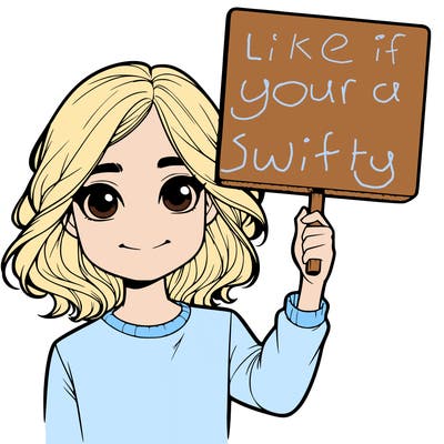 realistic girl holding up a sign