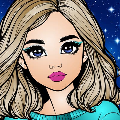 realistic girl whith cute eyes