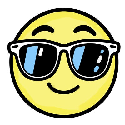 emoji with sunglasses
