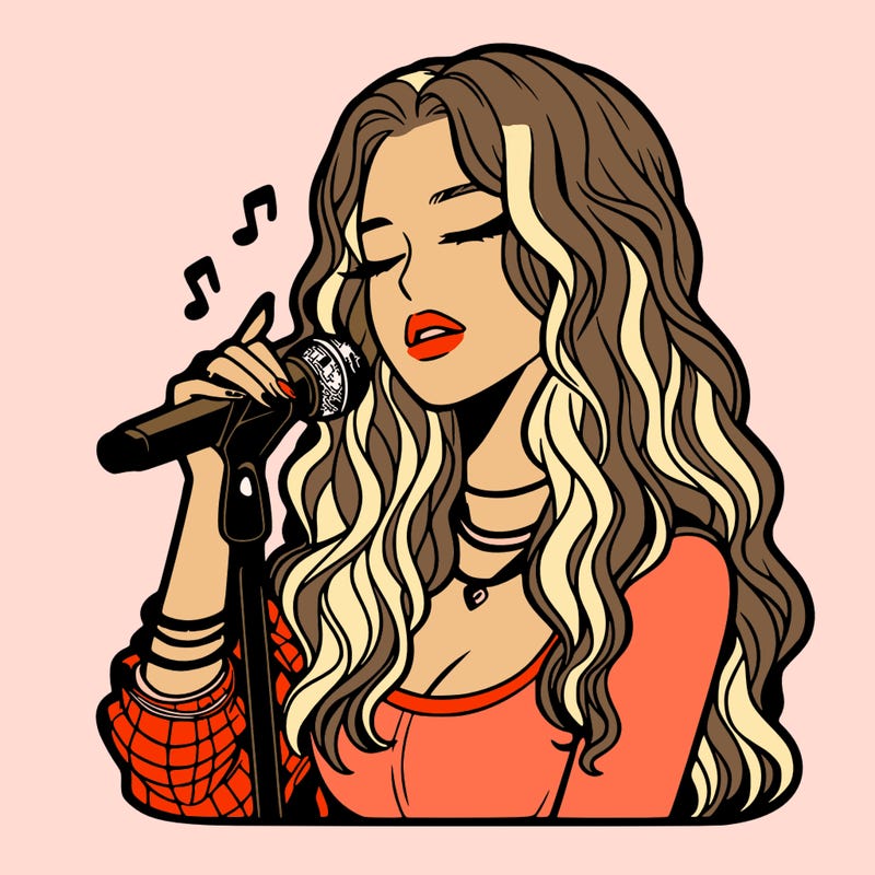 realistic female singer