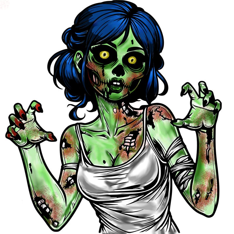 realistic zombie girl