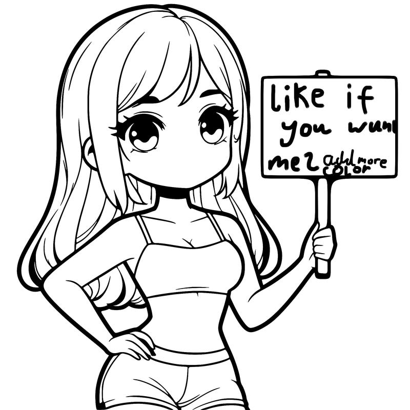 girl in a cute crop top holding a blank sign